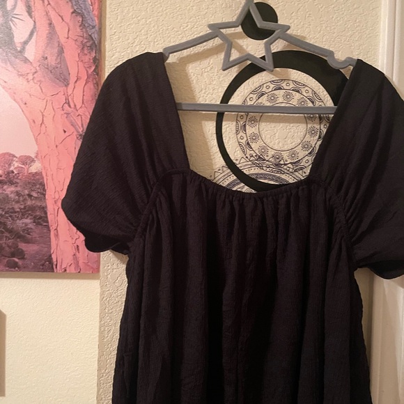 Plus Size Women’s black off the shoulder midi dress size XL pre-owned - Picture 8 of 10